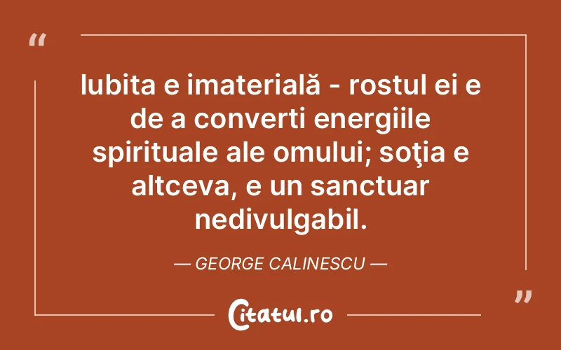 Citat George Calinescu - citate spiritualitate