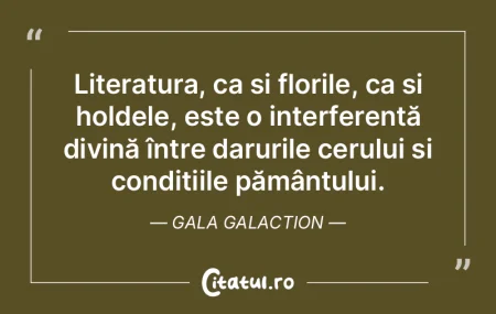 Literatura, ca și florile, ca și holde... Literatura, ca și florile, ca și holde...
