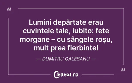 Lumini depărtate erau cuvintele tale, i... Lumini depărtate erau cuvintele tale, i...