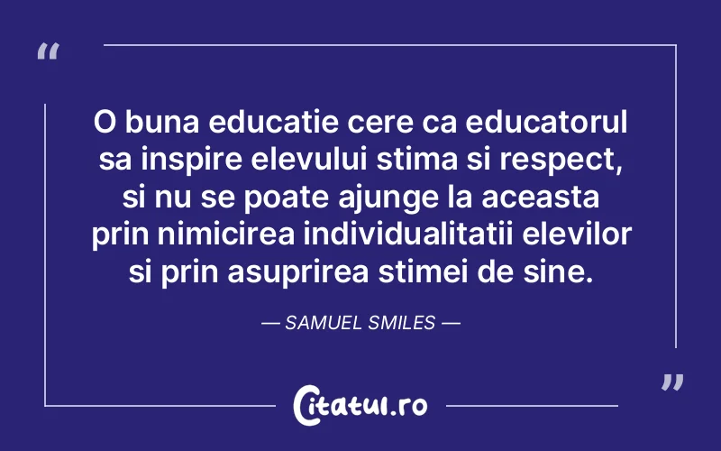 Citat Samuel Smiles - citate spiritualitate