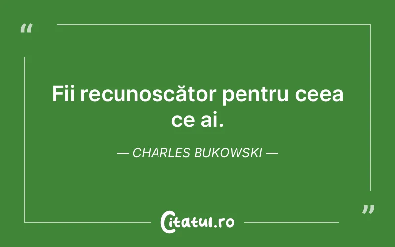 Citat Charles Bukowski - citate spiritualitate