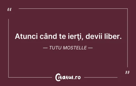 Atunci când te ierţi, devii liber. Tutu ... Citeste si: Atunci când te ierţi, devii liber. Tutu ...