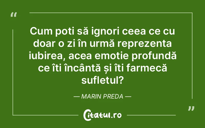 Citat Marin Preda - citate spiritualitate