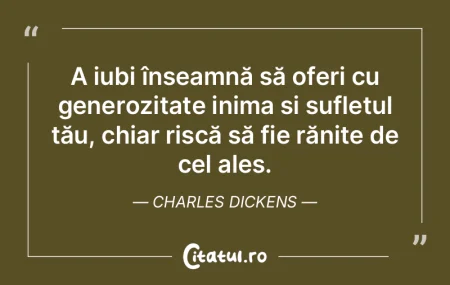 A iubi înseamnă să oferi cu generozit... A iubi înseamnă să oferi cu generozit...