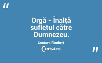 Orgă - Înalţă sufletul către Dumnezeu. Gustave Flaubert...