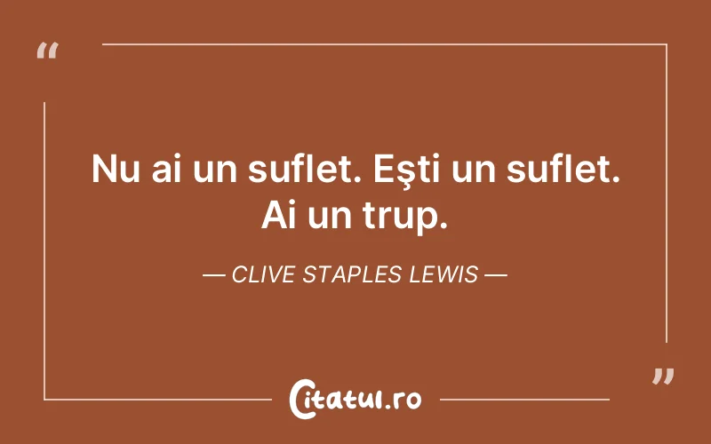 Citat Clive Staples Lewis - citate spiritualitate