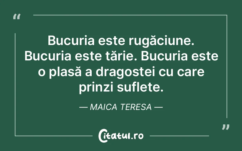 Citat Maica Teresa - citate spiritualitate