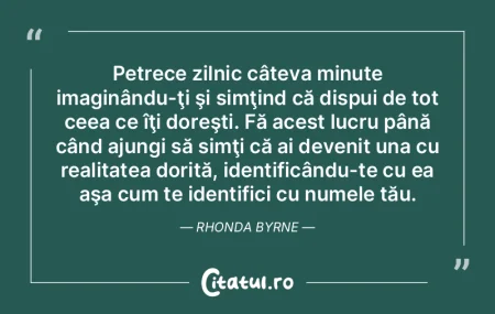Petrece zilnic câteva minute imaginând... Petrece zilnic câteva minute imaginând...
