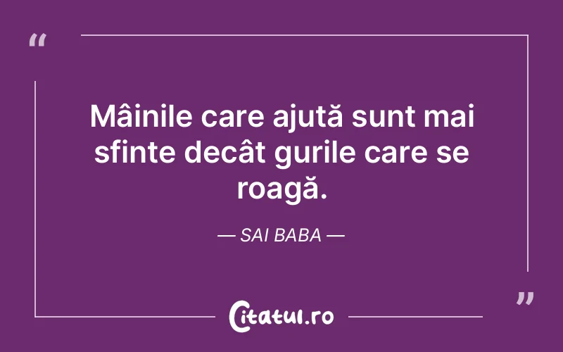Citat Sai Baba - citate spiritualitate