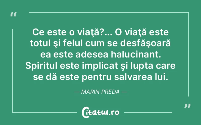 Citat Marin Preda - citate spiritualitate
