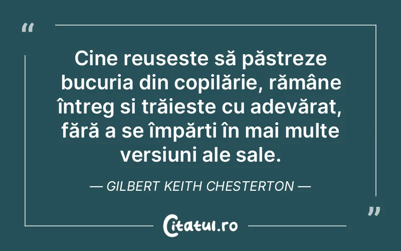 Citat Gilbert Keith Chesterton - citate spiritualitate