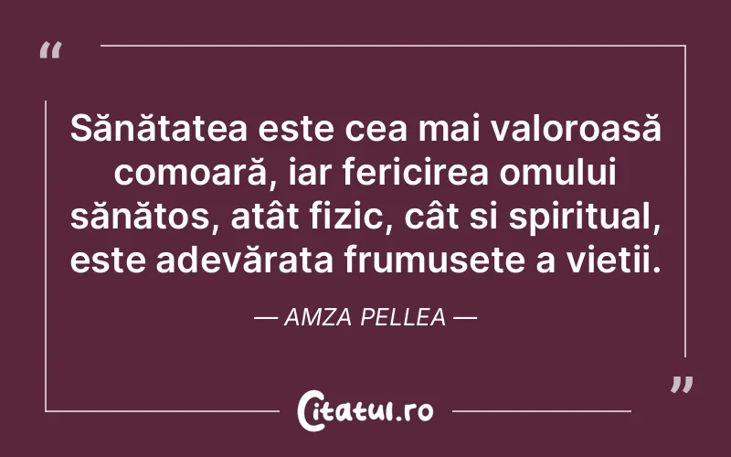 Citat Amza Pellea - citate spiritualitate