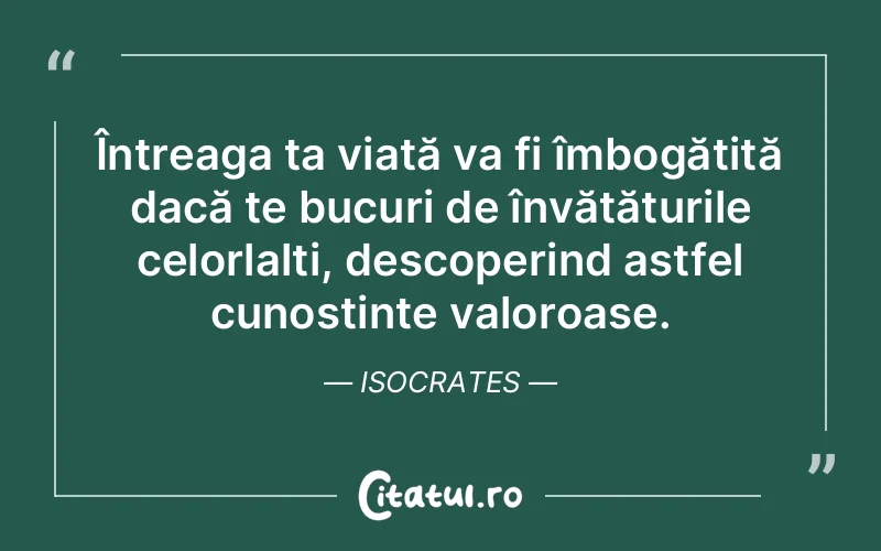 Citat Isocrates - citate spiritualitate