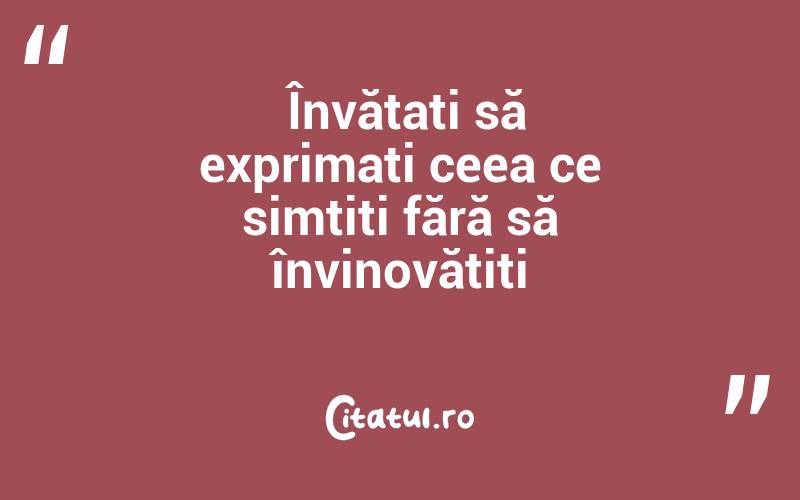  Învățați să exprimați ceea ce simțiți fără să învinovățiți

