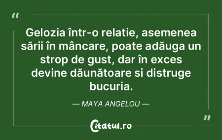 Gelozia într-o relație, asemenea sări... Gelozia într-o relație, asemenea sări...