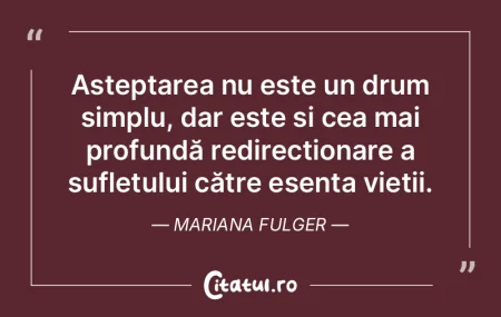 Așteptarea nu este un drum simplu, dar ... Așteptarea nu este un drum simplu, dar ...