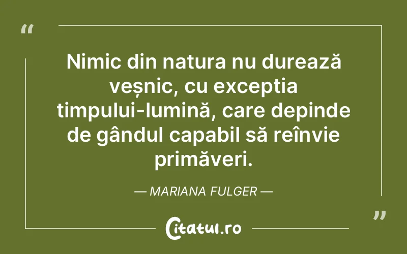 Citat Mariana Fulger - citate spiritualitate