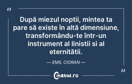 După miezul nopții, mintea ta pare să... După miezul nopții, mintea ta pare să...
