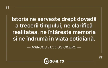 Istoria ne servește drept dovadă a tre... Istoria ne servește drept dovadă a tre...
