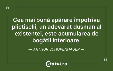 Cea mai bună apărare împotriva plicti... Cea mai bună apărare împotriva plicti...