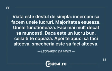Viata este destul de simpla: incercam sa... Viata este destul de simpla: incercam sa...