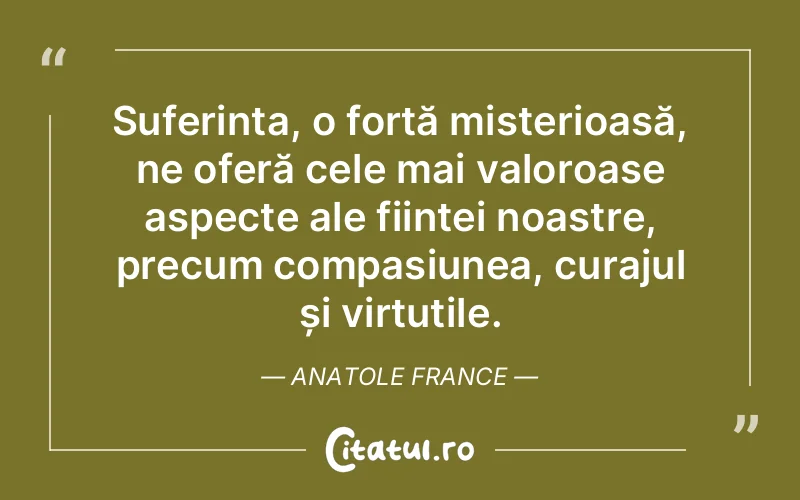 Citat Anatole France - citate spiritualitate