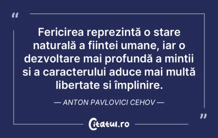 Fericirea reprezintă o stare naturală ... Fericirea reprezintă o stare naturală ...