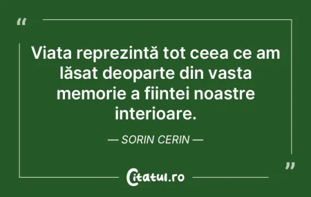 Viața reprezintă tot ceea ce am lăsat... Viața reprezintă tot ceea ce am lăsat...