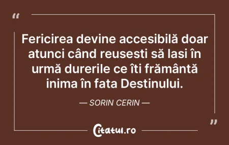 Fericirea devine accesibilă doar atunci... Fericirea devine accesibilă doar atunci...
