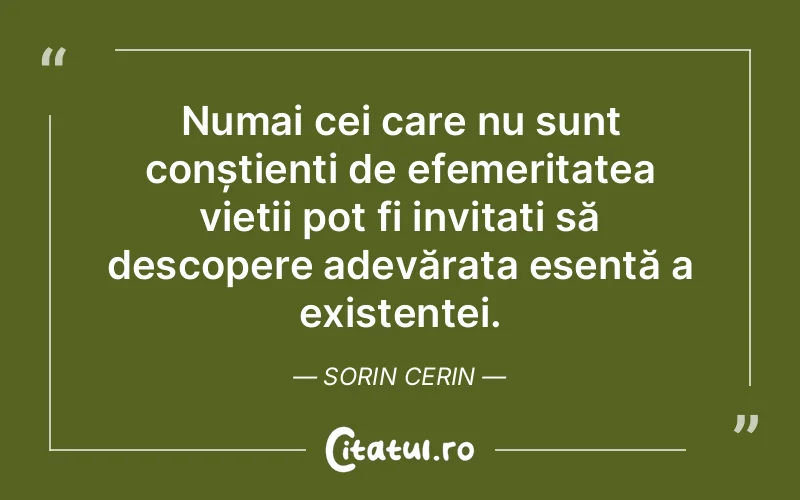 Citat Sorin Cerin - citate spiritualitate