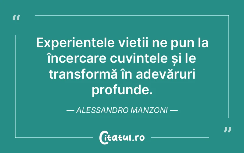 Citat Alessandro Manzoni - citate spiritualitate