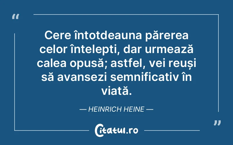 Citat Heinrich Heine - citate spiritualitate