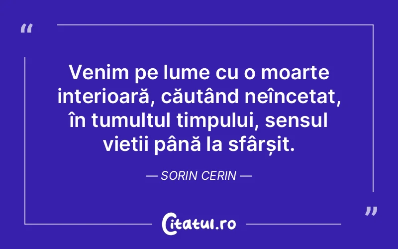 Citat Sorin Cerin - citate spiritualitate