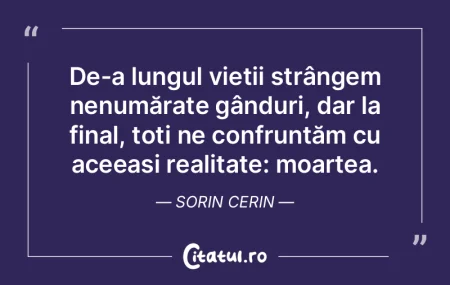 De-a lungul vieții strângem nenumărat... De-a lungul vieții strângem nenumărat...