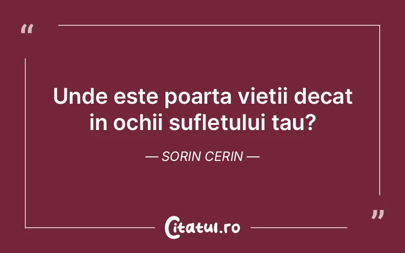 Citat Sorin Cerin - citate spiritualitate