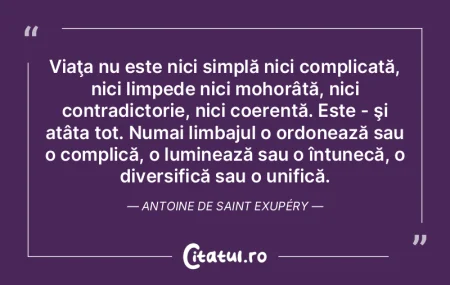 Viaţa nu este nici simplă nici complic... Viaţa nu este nici simplă nici complic...