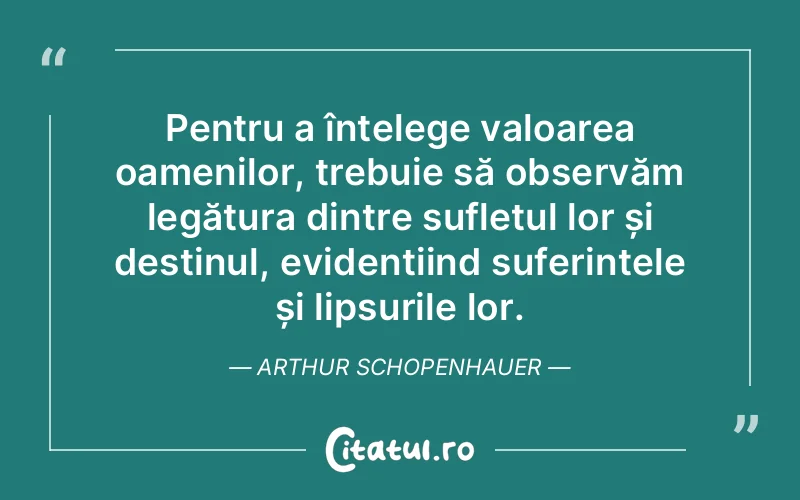 Citat Arthur Schopenhauer - citate spiritualitate
