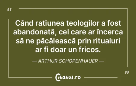 Când rațiunea teologilor a fost abando... Când rațiunea teologilor a fost abando...