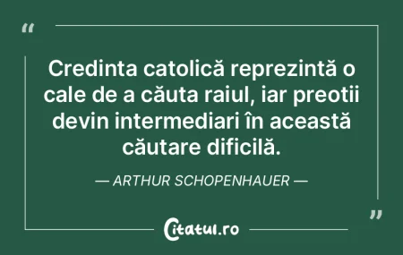 Credința catolică reprezintă o cale d... Credința catolică reprezintă o cale d...