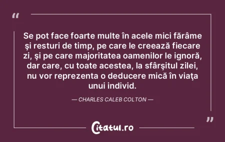 Se pot face foarte multe în acele mici ... Se pot face foarte multe în acele mici ...