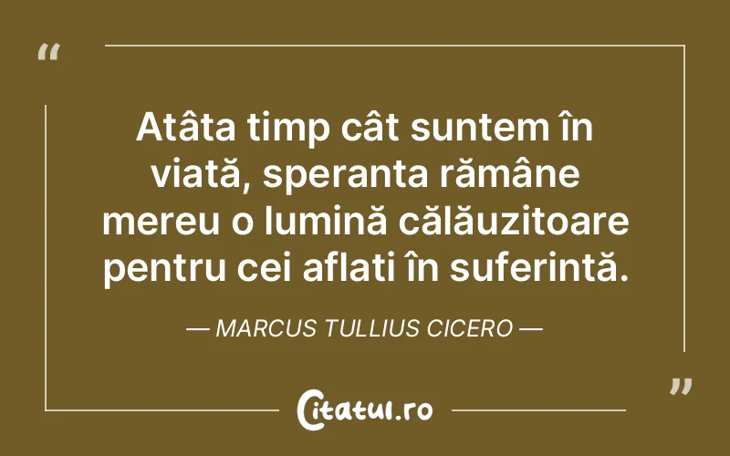 Citat Marcus Tullius Cicero - citate spiritualitate