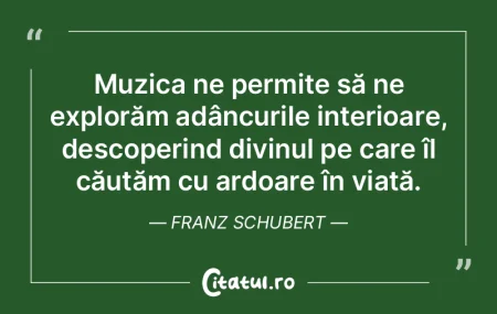 Muzica ne permite să ne explorăm adân... Muzica ne permite să ne explorăm adân...