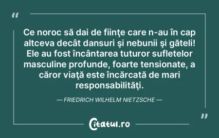 Ce noroc să dai de fiinţe care n-au î... Ce noroc să dai de fiinţe care n-au î...