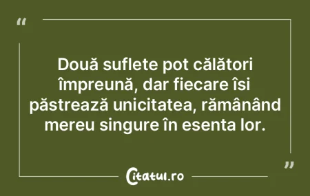 Două suflete pot călători împreună,... Două suflete pot călători împreună,...