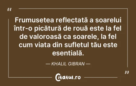 Frumusețea reflectată a soarelui într... Frumusețea reflectată a soarelui într...