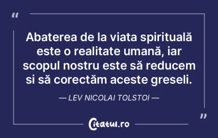 Abaterea de la viața spirituală este o... Abaterea de la viața spirituală este o...
