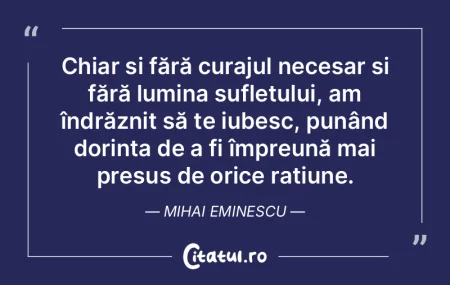 Chiar și fără curajul necesar și fă...