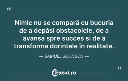 Nimic nu se compară cu bucuria de a dep... Nimic nu se compară cu bucuria de a dep...