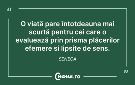 O viață pare întotdeauna mai scurtă ... O viață pare întotdeauna mai scurtă ...