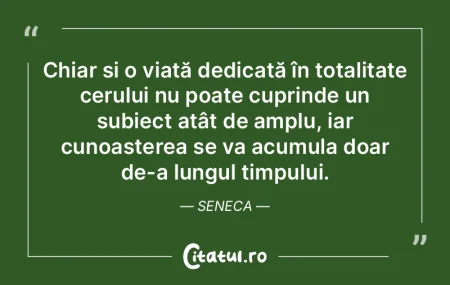 Chiar și o viață dedicată în totali... Chiar și o viață dedicată în totali...